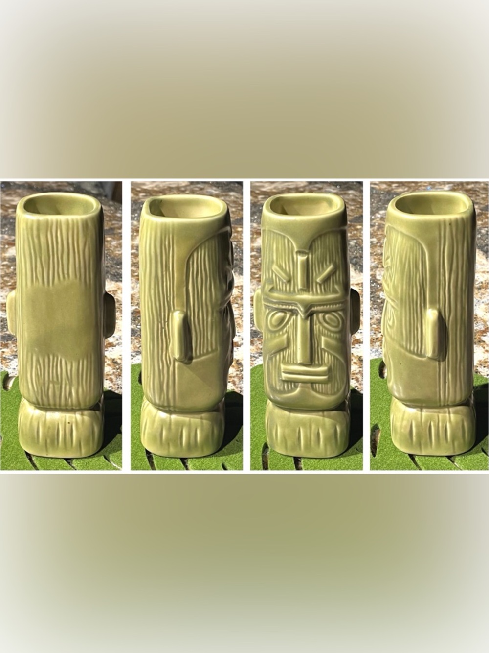 EUC Kon Tiki Collectible Mug Tiki Farm 2017 Rare Limited Edition Arbor Green